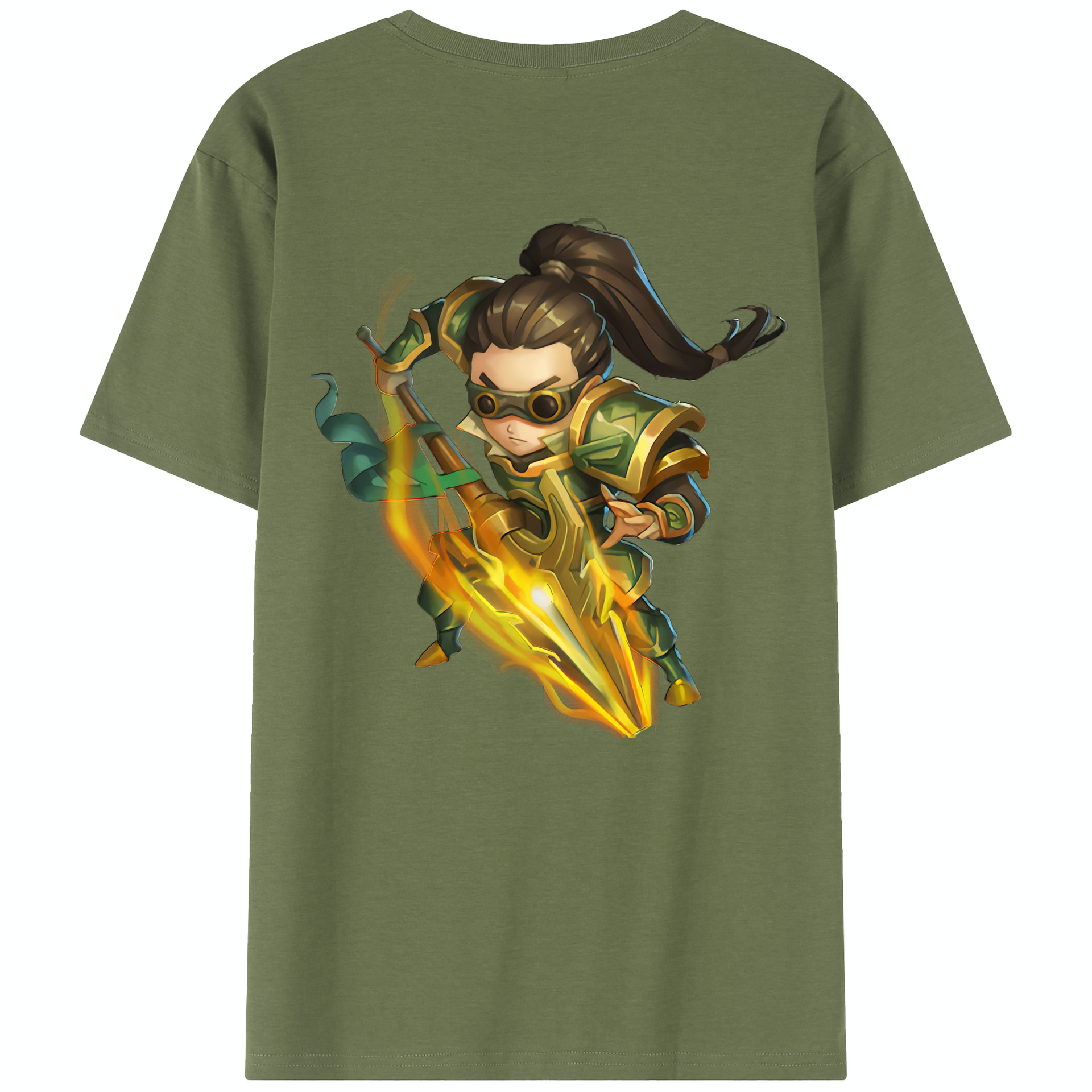 リーグ・オブ・レジェンド League of Legends LOL 綿100％半袖Tシャツ（背面プリント）